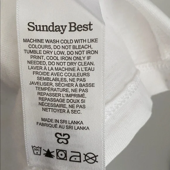 ARITZIA Sunday Best White Graphic Tee Size L | Fairy 🧚 | “Leaf me alone” 🍃 - Picture 7 of 7